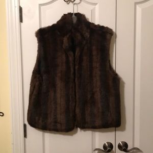 Reversible Faux Mink Vest